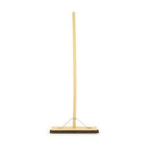 18" Heavy Duty Wooden Rubber Floor Squeegee Blade Metal Stay and Solid Handle